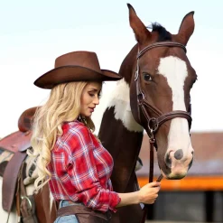 Cowboyhatt, rodeo brun