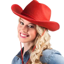 Cowboyhatt, rodeo röd