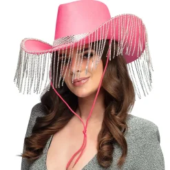 Cowboyhatt, showgirl rosa