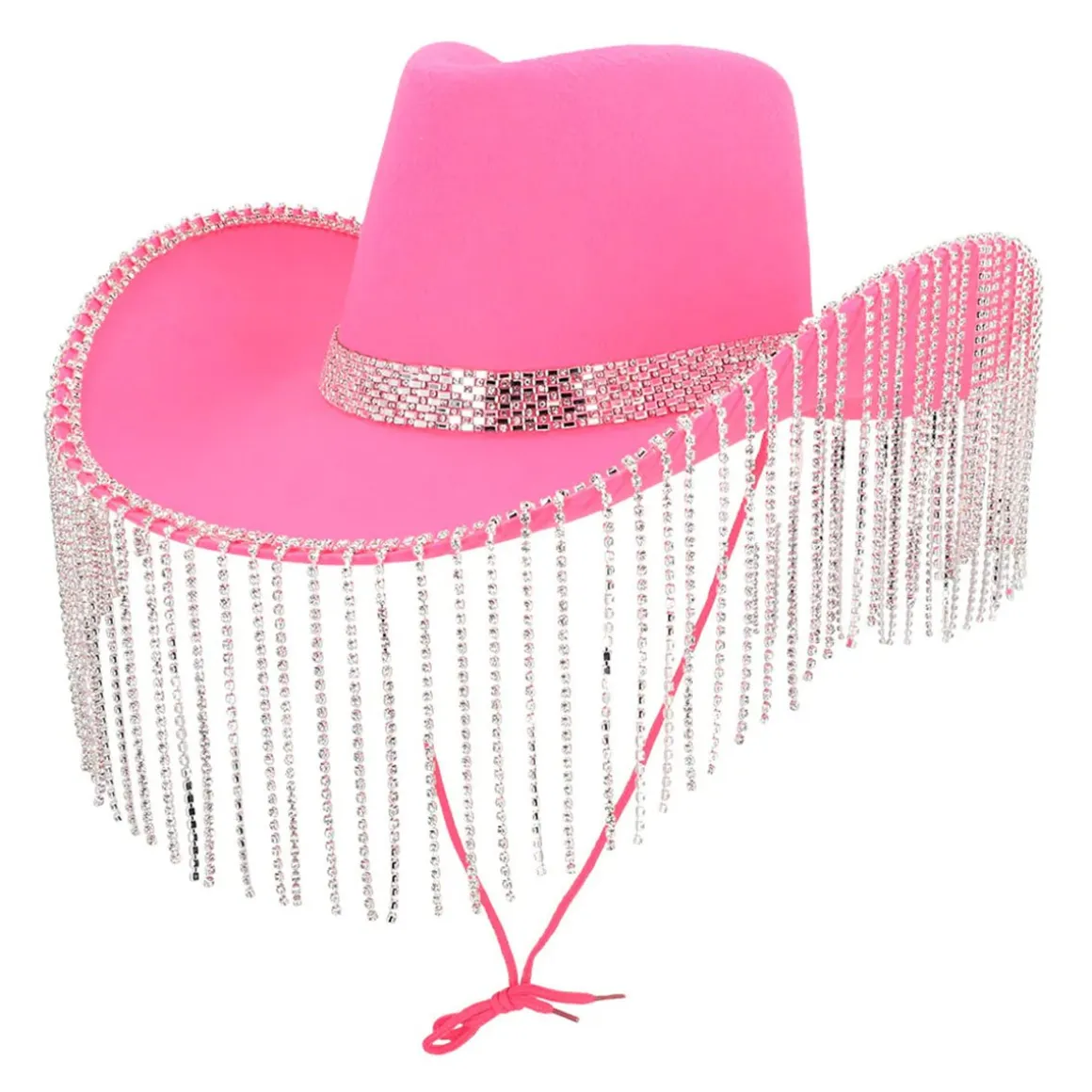 Cowboyhatt, showgirl rosa