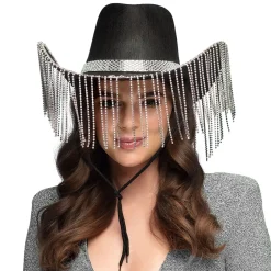 Cowboyhatt, showgirl svart