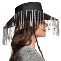 Cowboyhatt, showgirl svart