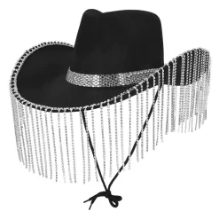 Cowboyhatt, showgirl svart