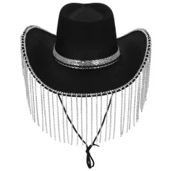Cowboyhatt, showgirl svart