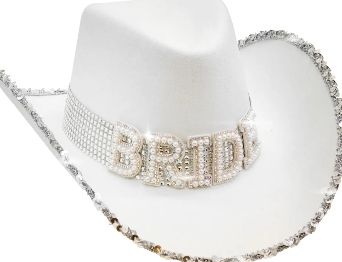 Cowboyhatt, vit BRIDE
