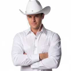 Cowboyhatt, vuxen vit