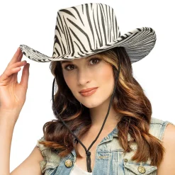 Cowboyhatt, zebra