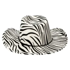 Cowboyhatt, zebra