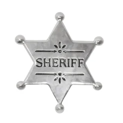 Cowboyset, sheriffstjärna & halsband