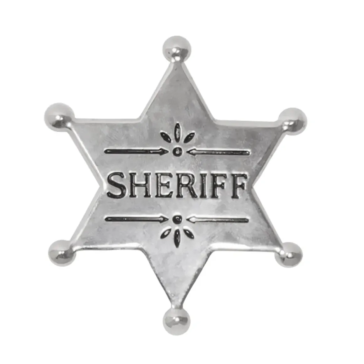Cowboyset, sheriffstjärna & halsband