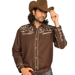 Cowboyskjorta, brun