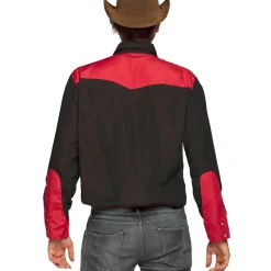 Cowboyskjorta, svart/röd