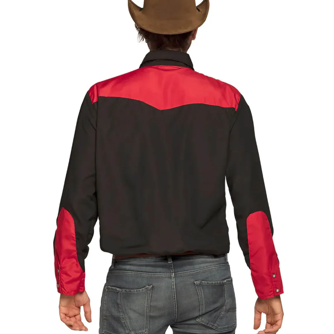Cowboyskjorta, svart/röd
