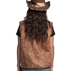 Cowboyväst, brun M