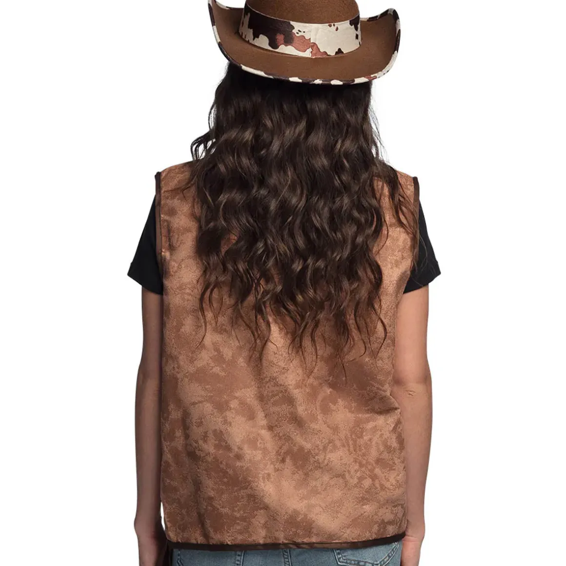 Cowboyväst, brun M