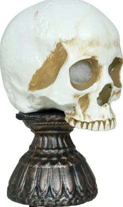 Dödskalle med ljud och ljus, 28 cm