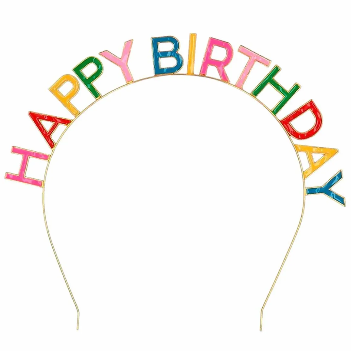 Diadem, happy birthday metall