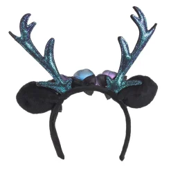 Diadem, renhorn svartglitter