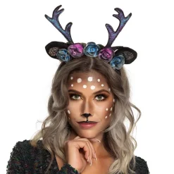 Diadem, renhorn svartglitter