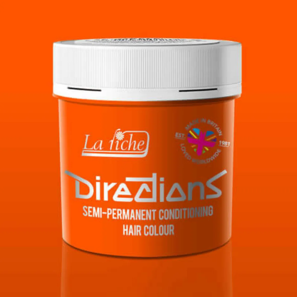Directions, flourescent orange