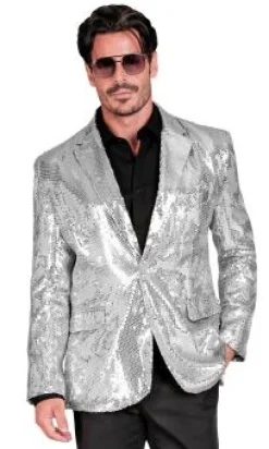 Discokavaj paljett silver