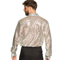 Discoskjorta, silver