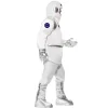 Dräkt, astronaut vit one size
