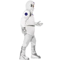 Dräkt, astronaut vit one size