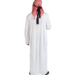 Dräkt, burnus vit L/XL