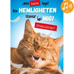 Dubbla kort med ljudeffekt, ..Fågel....