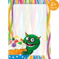 Dubbla kort med ljudeffekt, Happy B