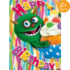 Dubbla kort med ljudeffekt, Happy B