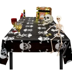 Duk, dödskalle pirat 130x180 cm
