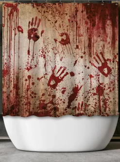 Duschdraperi, blodig 200x180 cm