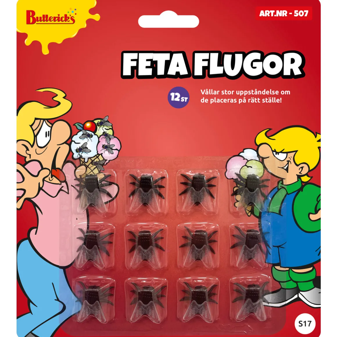 Feta flugor, 12 st