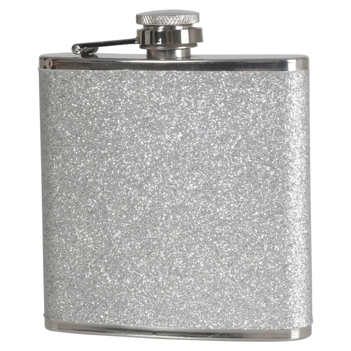 Fickplunta, glitter silver 18 cl