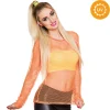 Fisknätströja, 80-tal neon orange M/L