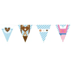 Flaggirlang, oktoberfest Bayern Lightblue 400 x 19.5 cm