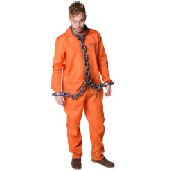Fångdräkt, orange S/M