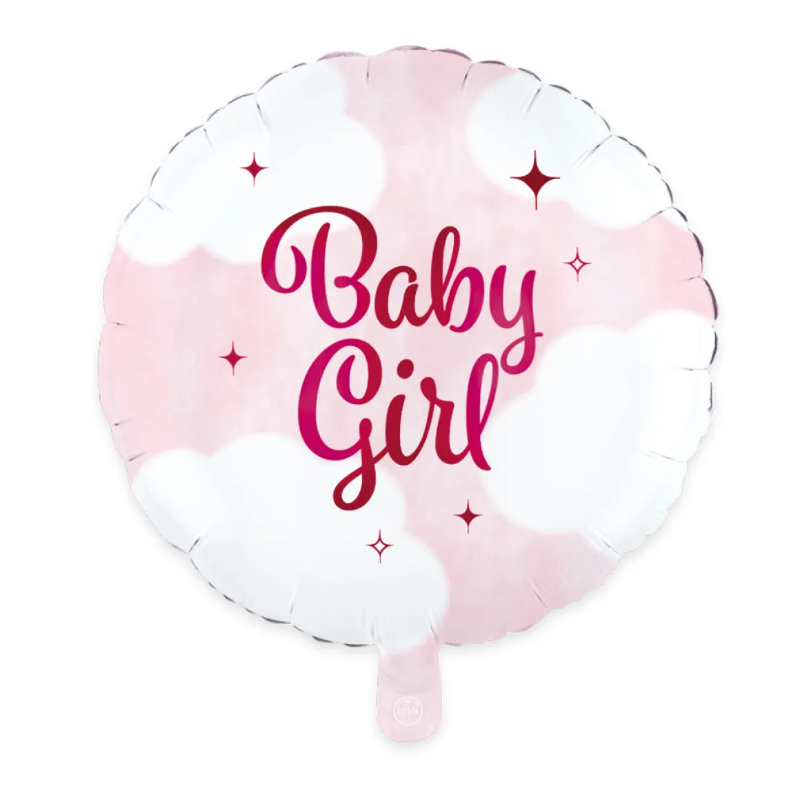 Folieballong, baby girl rosa 46 cm