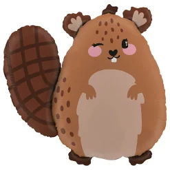 Folieballong, Beaver Shape 53 cm