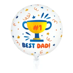 Folieballong, best dad 46 cm