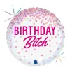 Folieballong, birthday bitch 45 cm
