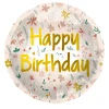 Folieballong, birthday cute flowers pink 45 cm