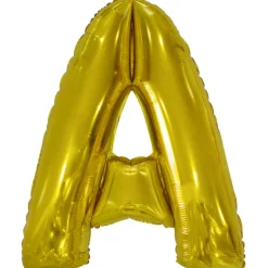 Folieballong, bokstav guld A 86 cm