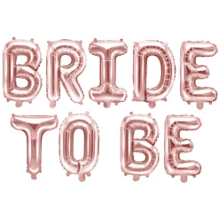 Folieballong, Bride to be roséguld 340x35 cm