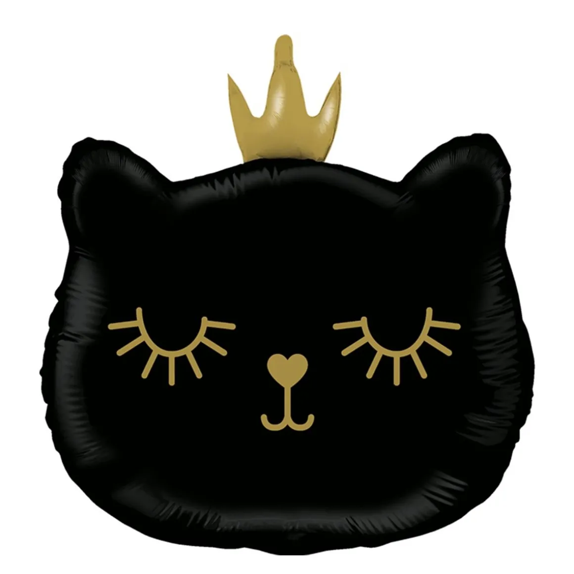 Folieballong, cat princess black 66 cm
