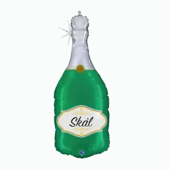 Folieballong, Champagneflaska Skål 91 cm