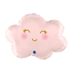Folieballong, Cloudy Satin Pastel Pink