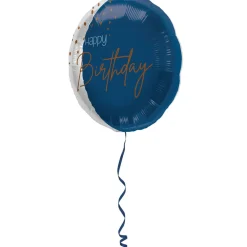 Folieballong, elegant true blue 45 cm